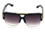 Square Aviator Plastic and Gold Metal Frame  Sunglasses Fashion Design Retro