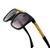 Square Aviator Plastic and Gold Black Metal Frame Miami Style  Reggaeton Brown Black Gradient Lens Men Sunglasses Gafas de Sol Lentes de Moda cuadrado Aviador Para Hombres