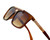 Square Aviator Plastic and Gold Black Metal Frame Miami Style  Reggaeton Brown Black Gradient Lens Men Sunglasses Gafas de Sol Lentes de Moda cuadrado Aviador Para Hombres