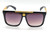 Square Aviator Plastic and Gold Black Metal Frame Miami Style  Reggaeton Brown Black Gradient Lens Men Sunglasses Gafas de Sol Lentes de Moda cuadrado Aviador Para Hombres