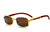 Hip-Hop Wood Temple Square Gold Frame Clear Lens Eye Glasses Mens Women Migos Vintage  Fashion Eye Glasses Designer
