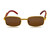 Hip-Hop Wood Temple Square Gold Frame Clear Lens Eye Glasses Mens Women Migos Vintage  Fashion Eye Glasses Designer