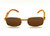 Hip-Hop Wood Temple Square Gold Frame Clear Lens Eye Glasses Mens Women Migos Vintage  Fashion Eye Glasses Designer