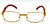 Hip-Hop Wood Temple Square Gold Frame Clear Lens Eye Glasses Mens Women Migos Vintage  Fashion Eye Glasses Designer