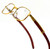 Hip-Hop Wood Temple Square Gold Frame Clear Lens Eye Glasses Mens Women Migos Vintage  Fashion Eye Glasses Designer