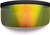 Protective Eye Face Cover Fit Over Lens Glasses Visor Shield Futuristic Shades  One Piece Mirror Mono Lens Gafas Lentes Para Mujeres Hombres