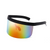 Protective Eye Face Cover Fit Over Lens Glasses Visor Shield Futuristic Shades  One Piece Mirror Mono Lens Gafas Lentes Para Mujeres Hombres