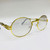 Oval Gold Metal Clear Lens Glasses Migos Hip Hop Rapper Style