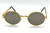 Oval Gold Metal Clear Lens Glasses Migos Hip Hop Rapper Style