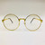 Clear Round Gold Metal Frame Migos Hip Hop Rap Glasses