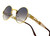 Gold Metal Round Frame Migos Designer Clear Lens Men Women Eyeglasses Sunglasses  Gafas de Sol Lentes de Moda Migos Redondo Dorado Hombres