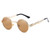 Gold Metal Round Frame Migos Designer Clear Lens Men Women Eyeglasses Sunglasses  Gafas de Sol Lentes de Moda Migos Redondo Dorado Hombres