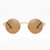 Gold Metal Round Frame Migos Designer Clear Lens Men Women Eyeglasses Sunglasses  Gafas de Sol Lentes de Moda Migos Redondo Dorado Hombres