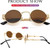 Gold Metal Round Frame Migos Designer Clear Lens Men Women Eyeglasses Sunglasses  Gafas de Sol Lentes de Moda Migos Redondo Dorado Hombres
