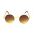 Gold Metal Round Frame Migos Designer Clear Lens Men Women Eyeglasses Sunglasses  Gafas de Sol Lentes de Moda Migos Redondo Dorado Hombres