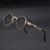 Gold Metal Round Frame Migos Designer Clear Lens Men Women Eyeglasses Sunglasses  Gafas de Sol Lentes de Moda Migos Redondo Dorado Hombres