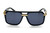 Black square  Gold  Frame with Smoke Gradient Lens Miami Style Shades Celebrity Sunglasses