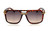 Black square  Gold  Frame with Smoke Gradient Lens Miami Style Shades Celebrity Sunglasses