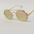 Fashion Black Brown Pink Yellow Mirror Lens Gold  Frame Aviator Shades Miami Style Celebrity Sunglasses Gafas de Sol Lentes de Moda
