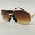 Black Brown Gold  Frame with Smoke Gradient Lenses - Gold Black Brown Clear  Fashion Miami Style Shades  Gafas Sol Lentes Moda