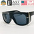 Oversize Plastic Thick Frame Aviator Square Metal Sunglasses Black Lens Glasses Shades Hip Hop Rapper