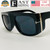 Oversize Plastic Thick Frame Aviator Square Metal Sunglasses Black Lens Glasses Shades Hip Hop Rapper