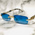 Rimless Square Diamond Clear Glasses Sunglasses Classic Fashion Hip Hop Rap Migos Style