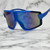 Sport Plastic Fashion Men Sunglasses Shield Single Lens