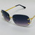 Rimless Men Sunglasses Diamond Cut Lens Hip Hop Rapper Migos Gold Frame Style Square Shades Classic Gafas Lentes