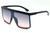 Fashion Women Men Sunglasses Ovrsized Large Square Flat Lens Shades Vintage Style Elegant Big