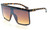 Fashion Women Men Sunglasses Ovrsized Large Square Flat Lens Shades Vintage Style Elegant Big