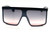 Fashion Women Men Sunglasses Ovrsized Large Square Flat Lens Shades Vintage Style Elegant Big