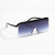 Men Women Designer Sunglasses Oversized Large Single Flat Top Lens Style Shades
