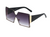 Women Sunglasses Oversized Large Square XL Flat Top Style Elegant Retro New  Luxury Rivet Stud