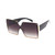 Women Sunglasses Oversized Large Square XL Flat Top Style Elegant Retro New  Luxury Rivet Stud