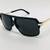 Men's Sunglasses Designer Square Gold Metal Frame Retro Vintage Aviator Style