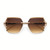 Women's Sunglasses Cat Eye Designer Diamond Cut Lens Oversized Fancy Elegant Rimless
