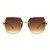 Women's Sunglasses Cat Eye Designer Diamond Cut Lens Oversized Fancy Elegant Rimless