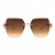Women's Sunglasses Cat Eye Designer Diamond Cut Lens Oversized Fancy Elegant Rimless