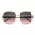 Women's Sunglasses Cat Eye Designer Diamond Cut Lens Oversized Fancy Elegant Rimless
