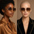 Women's Sunglasses Cat Eye Designer Diamond Cut Lens Oversized Fancy Elegant Rimless