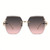 Women's Sunglasses Cat Eye Designer Diamond Cut Lens Oversized Fancy Elegant Rimless