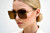 Women Fashion Sunglasses Gold Frame Oversized Big Large Square Design Rimless NEW lentes gafas mujeres rectangular fashion designer eyewear
shades