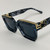 For Men Women Oversize Sunglasses Thick Frame Square J Balvin Royale Shades Fancy Square