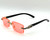 Men's Sunglasses Hip Hop Quavo Migos DIAMOND Rimless Square Frame Clear Lens New