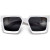 Men Sunglasses Fashion Black Oversize Big Designer Square Rapper Rap Black Retro Gafas Lentes