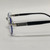 Mens Eye Glasses Clear Lens Rimless Small Reflective Square Silver Frame Fashion Diamond Cut Anti Blue Light Blocking