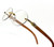 Men's Sunglasses Hip Hop Quavo Migos DIAMOND Rimless Square Frame Brown Lens New Rhine Stone