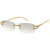 Men's Sunglasses Designer Hip Hop Quavo Migos DIAMOND Rimless Square Frame Clear Lens New Rhine Stone