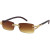 Men's Sunglasses Designer Hip Hop Quavo Migos DIAMOND Rimless Square Frame Clear Lens New Rhine Stone